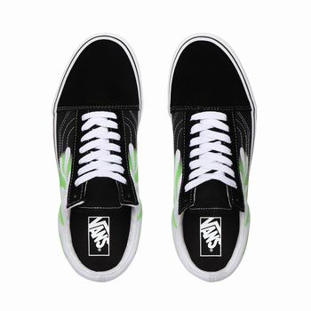 Damske Tenisky Vans Flame Old Skool Čierne/Biele VA07RSZGX